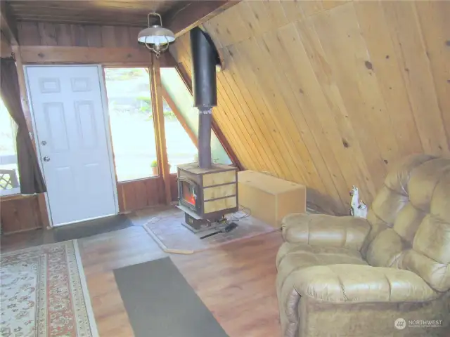 A-Frame Entry Living Room