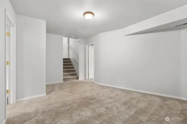 This is known as the "down down" :) This Multi- Level Home has another Lower Level with a FLEX space room, 4th Bedroom and Office ( No Closet) Could be a possible 5th Bedroom!