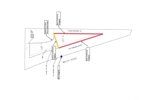 Preliminary 2 Lot Site PLan on 6+ acres
