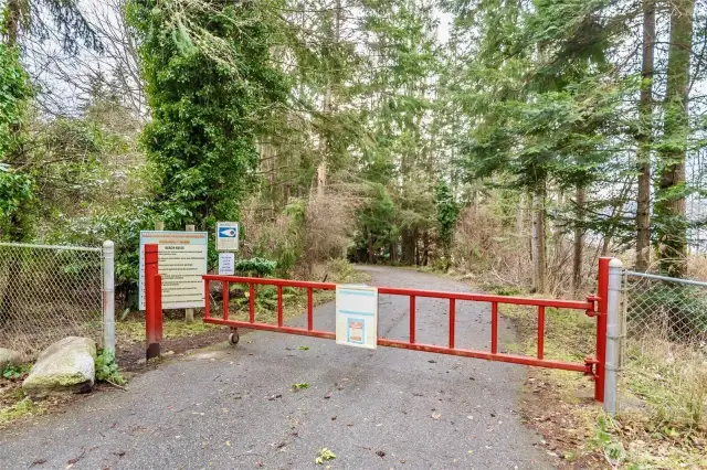Entrance to beach front.