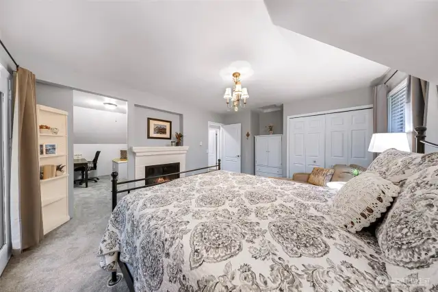 You could build out the office into a bathroom.