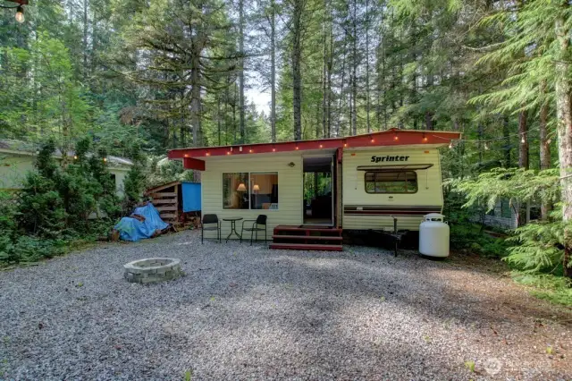Large trailer with an amazing add-a-room