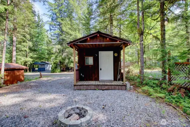 Shed included!