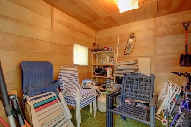 Insulated and powered multiuse shed