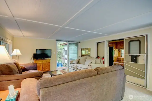 Add a room is used as a family room but can be an additional flex space