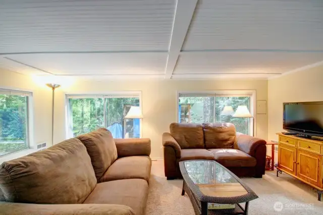 Large windows and carpeted to allow the most comfort possible