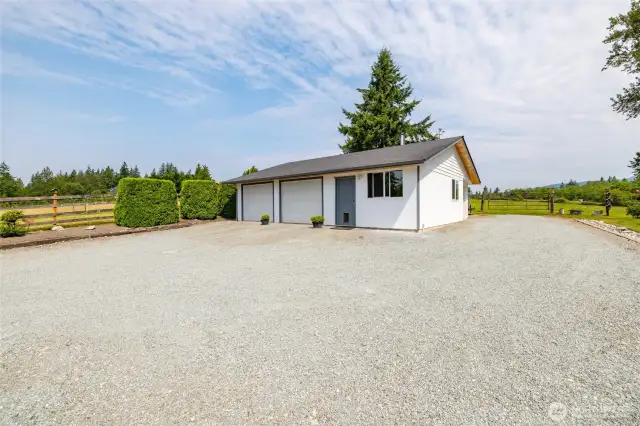 Large Shop and carport that holds 4 vehicles.