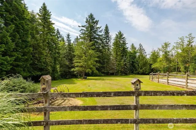 Such an incredible setting as you look to the south from the front porch.