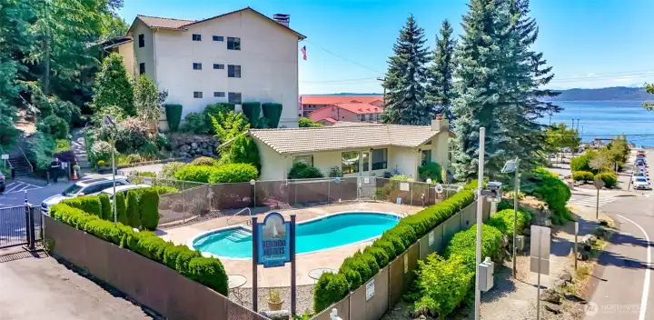 Gated entry & outdoor pool