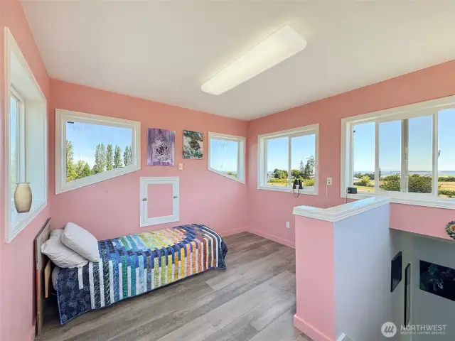 Upstairs Observation Room with Views--Incredible Office?