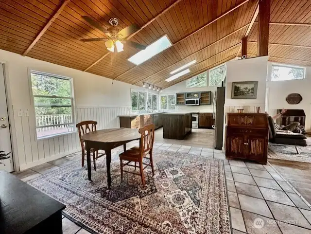 Open with chef style kitchen & awesome pantry