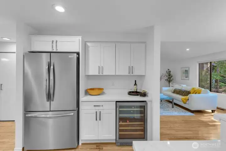 Enjoy the wine fridge!