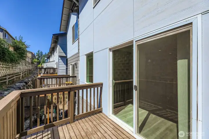 deck off of main living