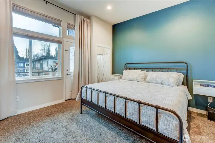 This room is a great size and has a ton of natural light.