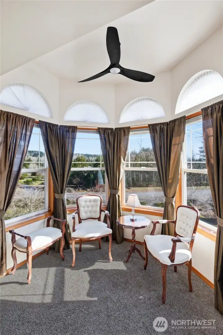 Primary Suite sitting area...great space for relaxing