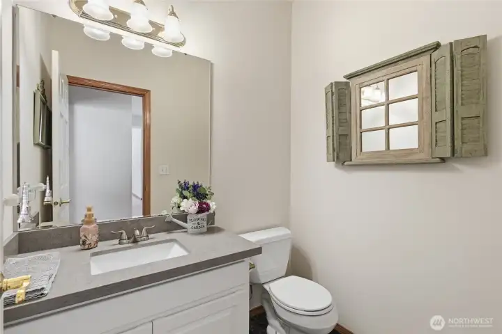 Main floor powder room