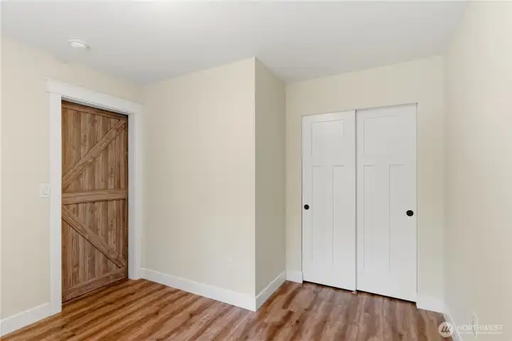 Main Floor Office / Flex room features closet storage