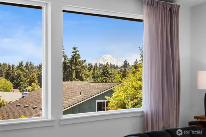 View of Mt Rainier from the living room! View of Mt Rainier from the living room!