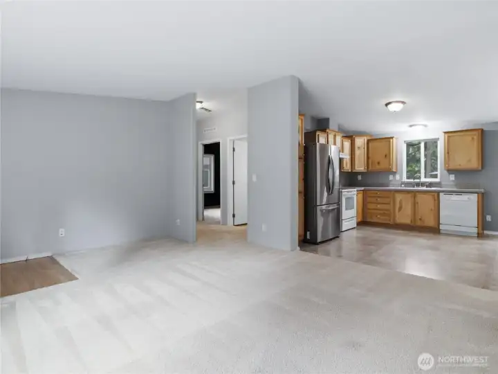 Different view of the living area