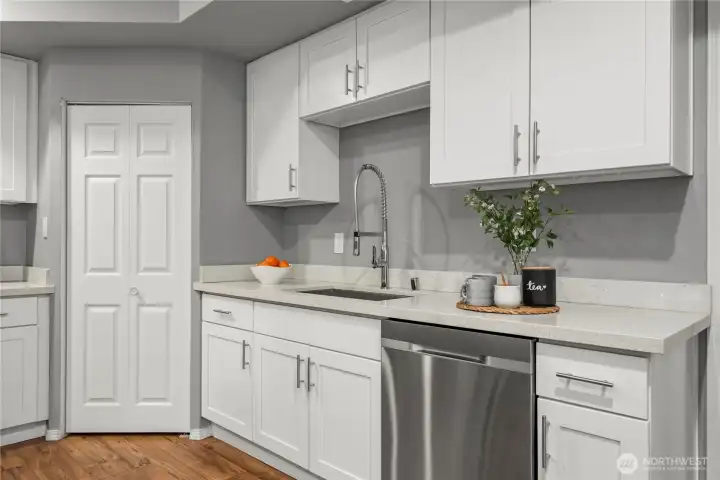 Lower level kitchen. Lower level kitchen.