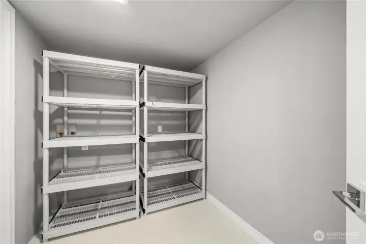 Storage room on lower level. Storage room on lower level.