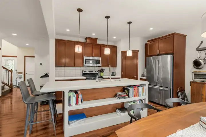 Seller has removed all personal property and the house is not staged.