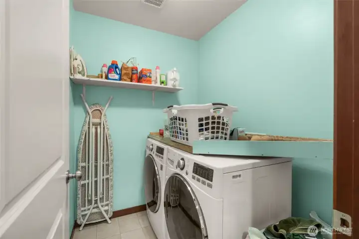 Upper level utility room.