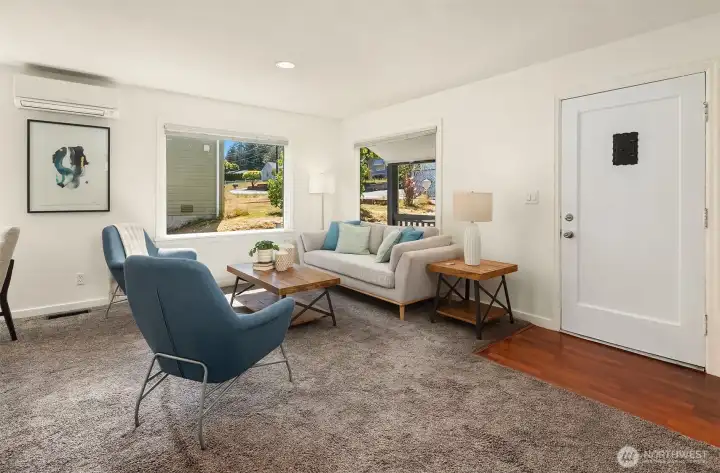 Large windows creating natural ample light.