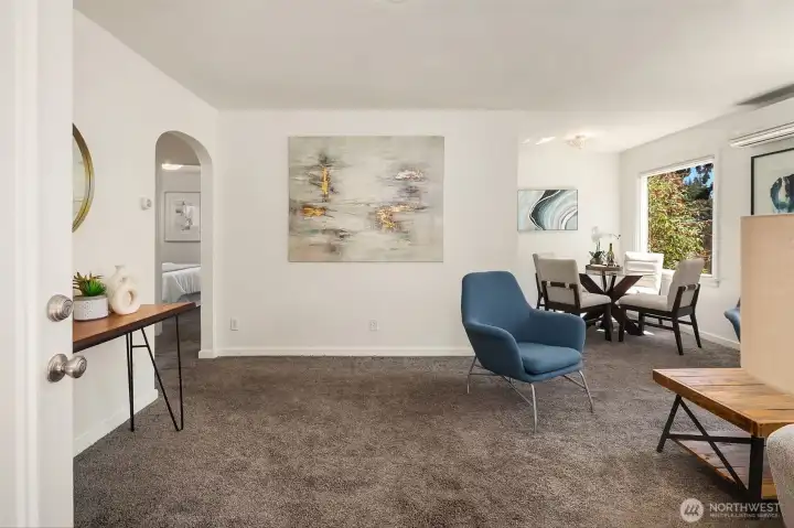 Large windows creating natural ample light.