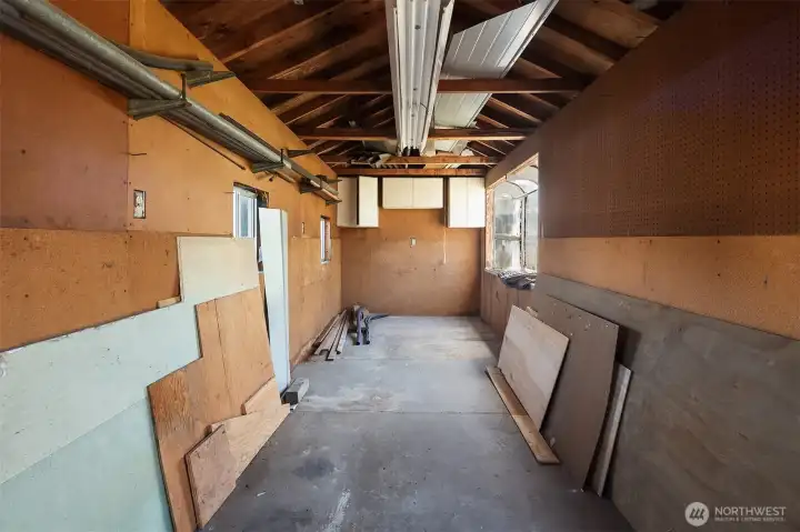 Storage shed.