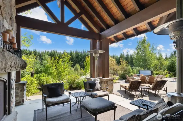 Covered outdoor living space