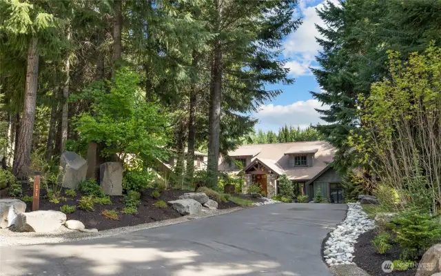 Street view of property with recent landscaping