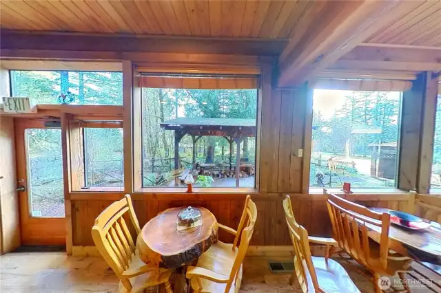 Outside Gazebo Dining