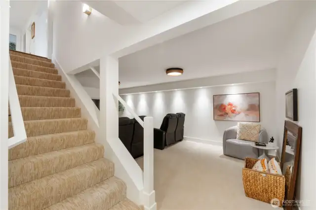 The recently remodeled retreat creates a prime multi-generational living space with a spacious bedroom, spa like bath and an amazing amount of storage and built-in bookcases