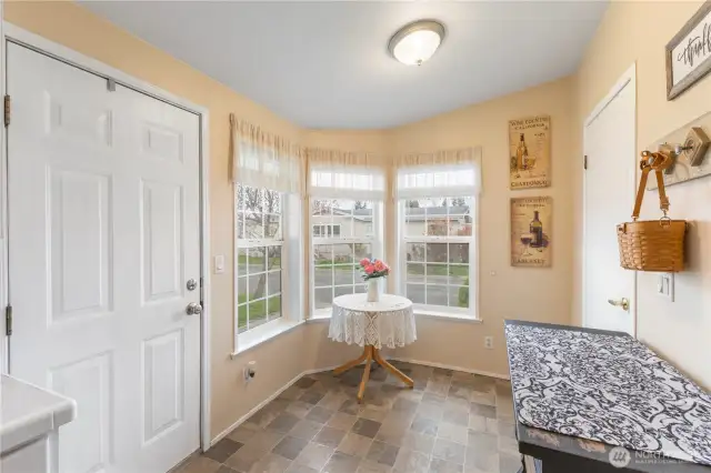 Eat in kitchen area.