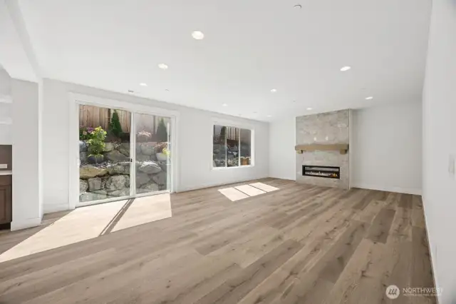 Unique lot offers ultimate privacy, with no view of the neighbor behind.