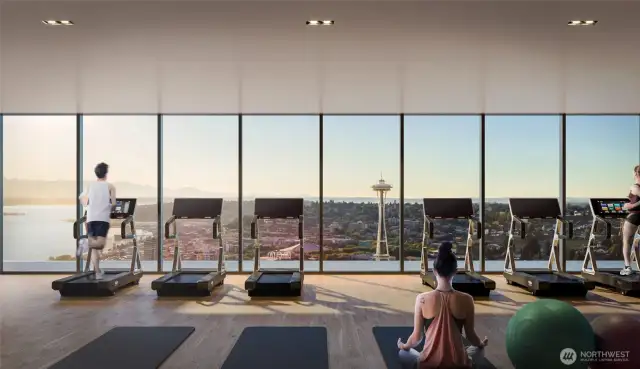 Motivating Fitness and Wellness Resident's lounge (Photo credit: Builder)