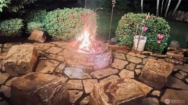 Awesome fire pit area for gathering