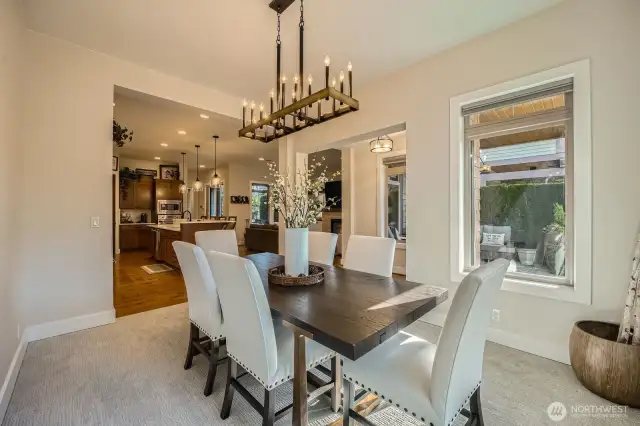 Enjoy dinners in your elegant dining room off kitchen