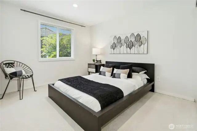 2nd bedroom with full sized closet is huge!