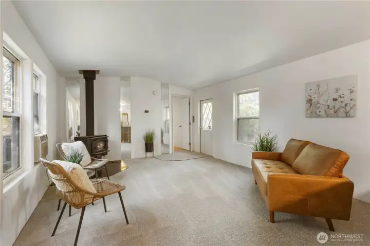 Freshly painted interior and brand-new carpet throughout.