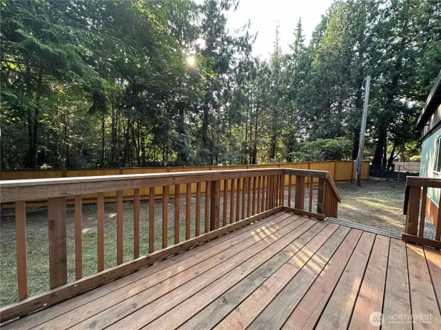Deck off back