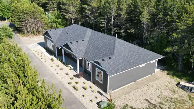 Beautiful home backing up to beach drainage