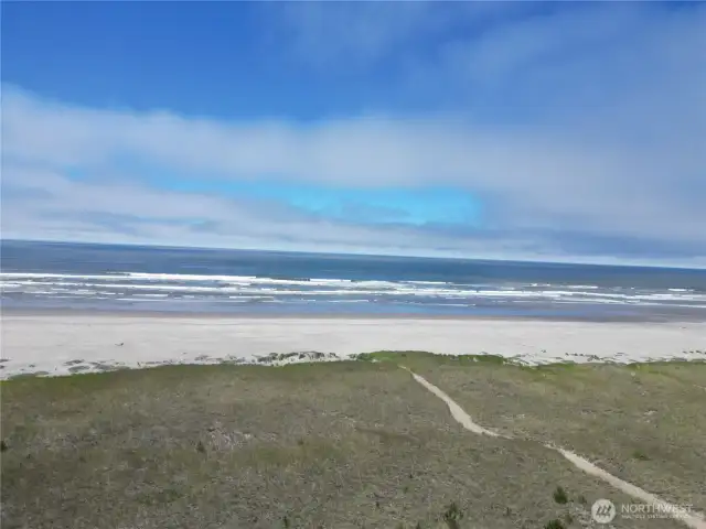 It is an easy walk to the beach