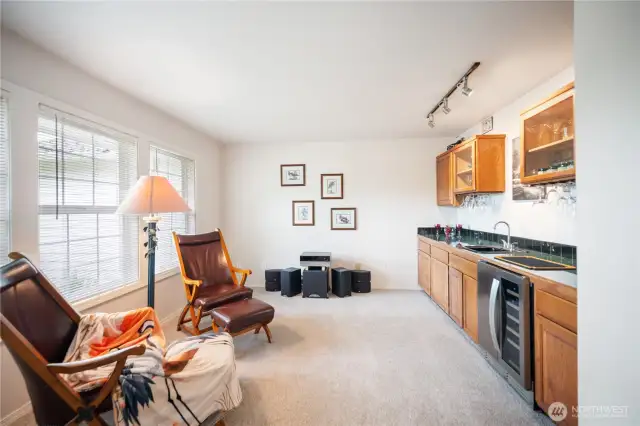 Office/Den With Wet Bar