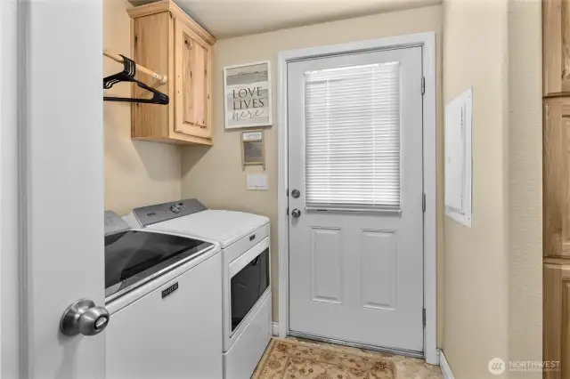 Laundry room in ADU; all appliances in both homes will stay.