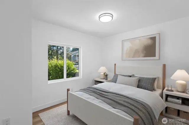 Virtually staged. Neutral tones offer a welcoming canvas for any personal décor.