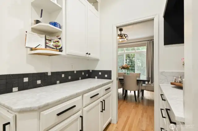 2 Butler pantry areas.