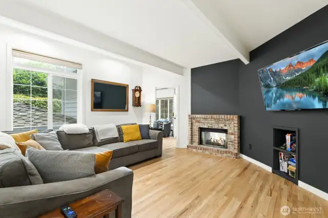 The informal gathering area off the kitchen.