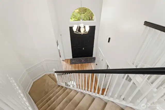 View of the 2-story foyer.